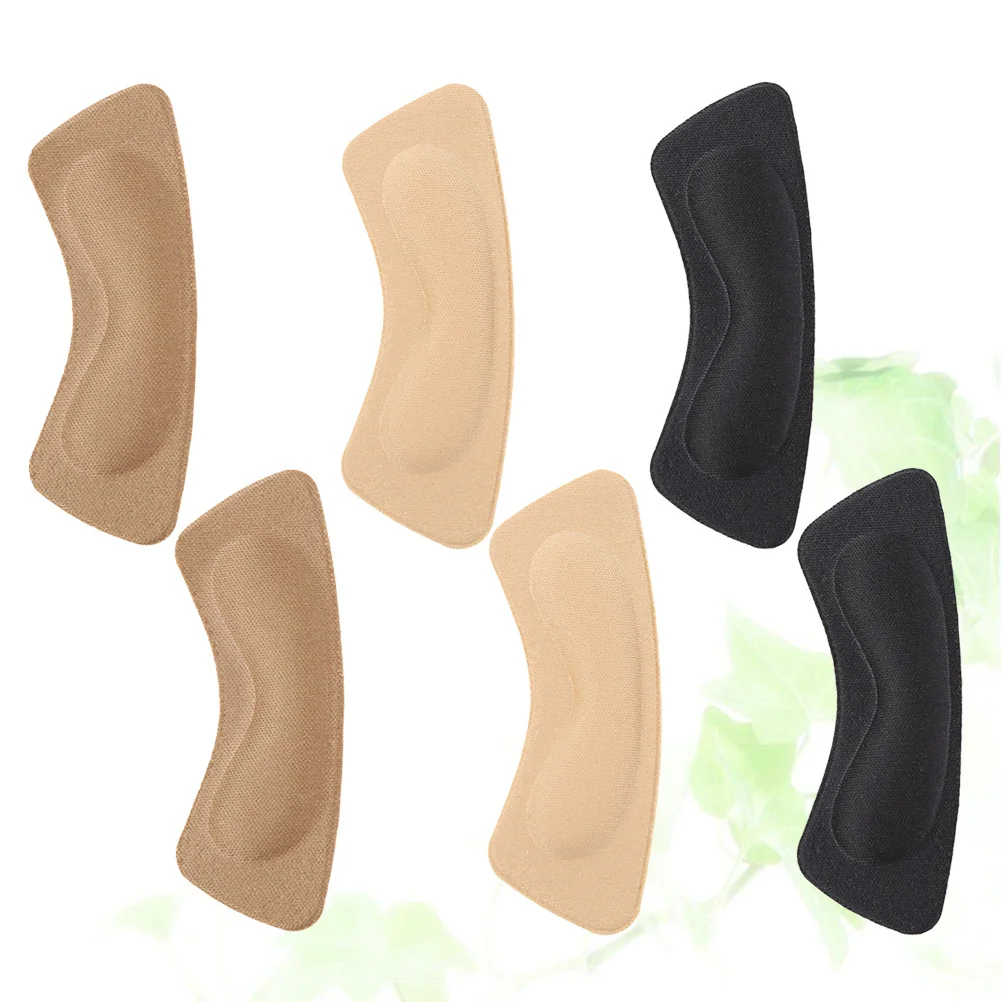 

Heel Grips Cushion Blister Pads For Shoes Foot Care Sticker Anti-Slip Heel Pad Warm Brown Black Apricot 2 Pairs Each
