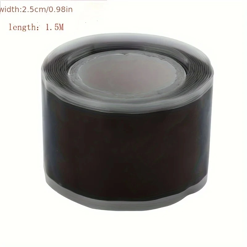 Self Fusing Silicone Tape Waterproof Pipe Repair Tape for Leakage Seal 2.5cm*1.5M Emergency Rubber Hose Bonding Tape