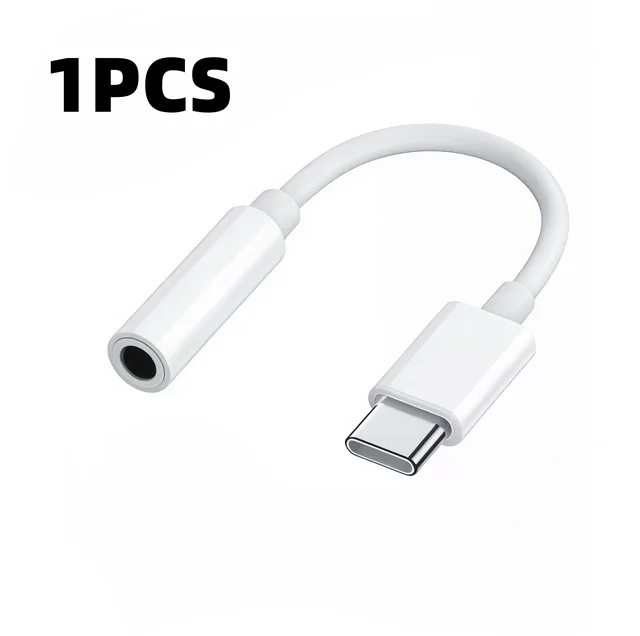 1 adaptateur audio USB-C vers 3,5 mm pour casque - Compatible HiFi avec Apple iPhone 17 16 15 Samsung Type C vers prise jack 1