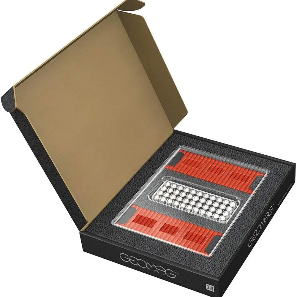 Juguetes STEM magnéticos de 24 piezas Geomag de fabricación suiza, mayores de 8 años, bloques de plástico reciclado