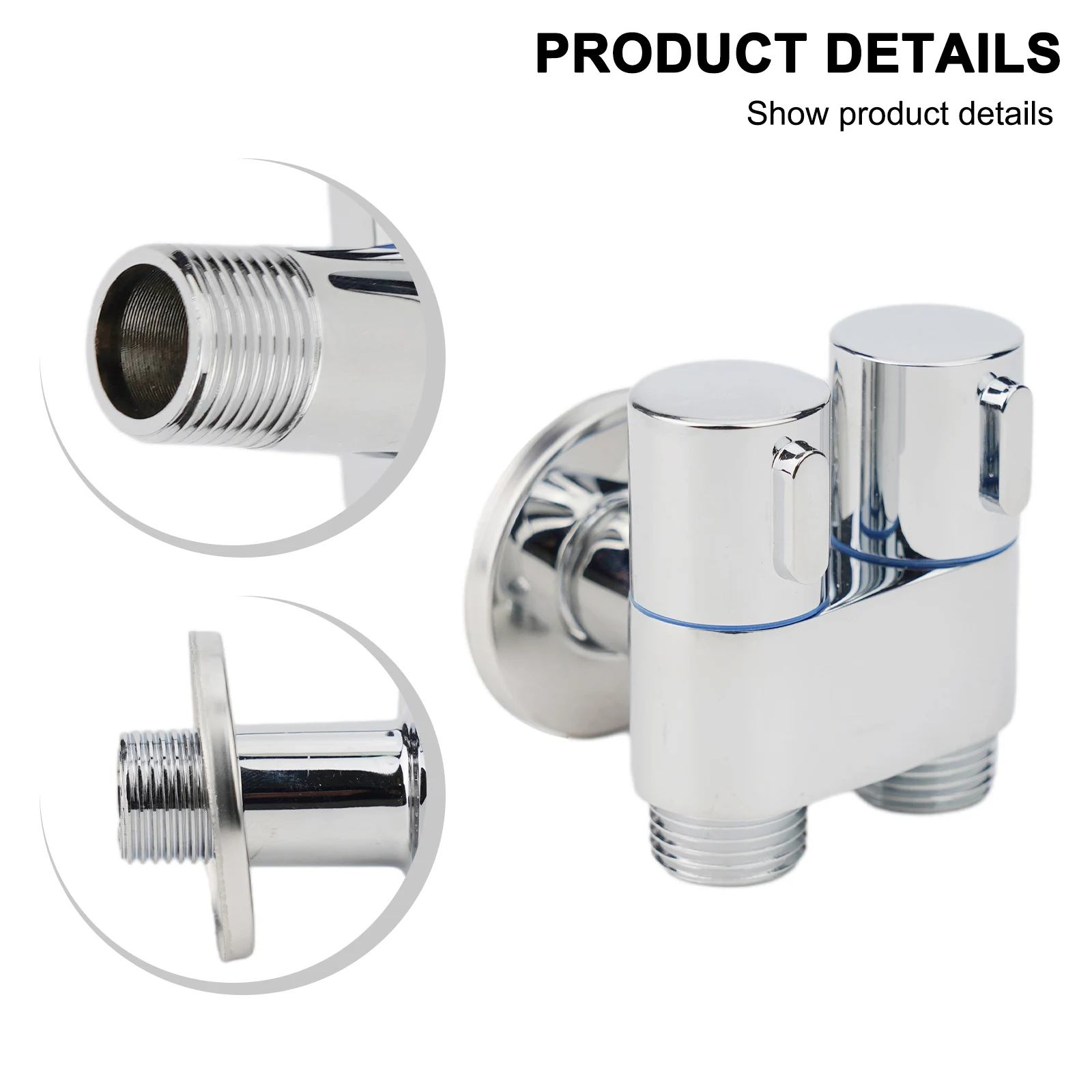Practical Copper Angle Valve, for g12, Separate Control, Suitable for Bathroom Basin/Toilet/Water Heater, Operation