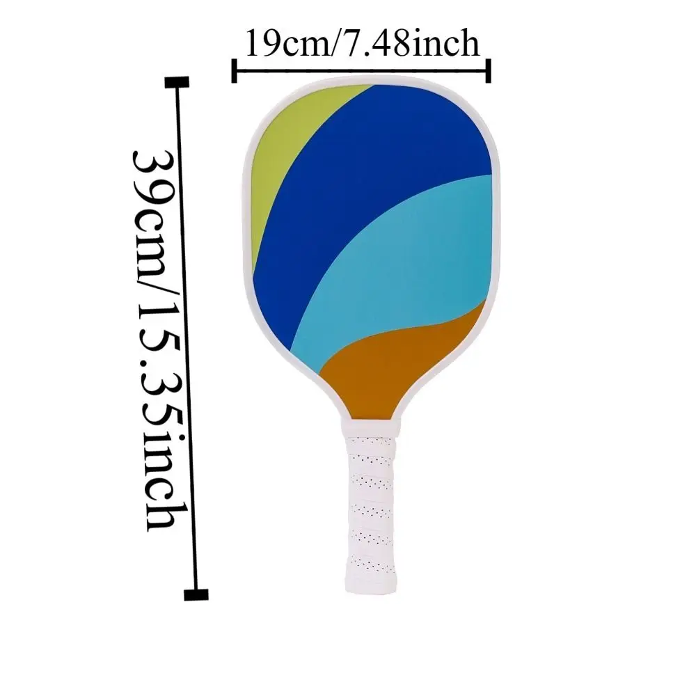 Wooden Pickleball Paddles Ribbed Handle Non-Slip Pickle Ball Racket Colorful Beginner Pickleball Training Equipment Gifts - Image 6