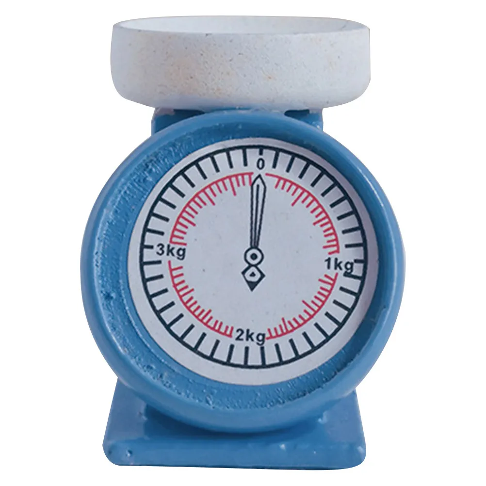 Mini Wooden Platform Scale Retro Style Compact Simulation Home Decoration Miniature Kitchen Supply Mini Balance Scale for Kids