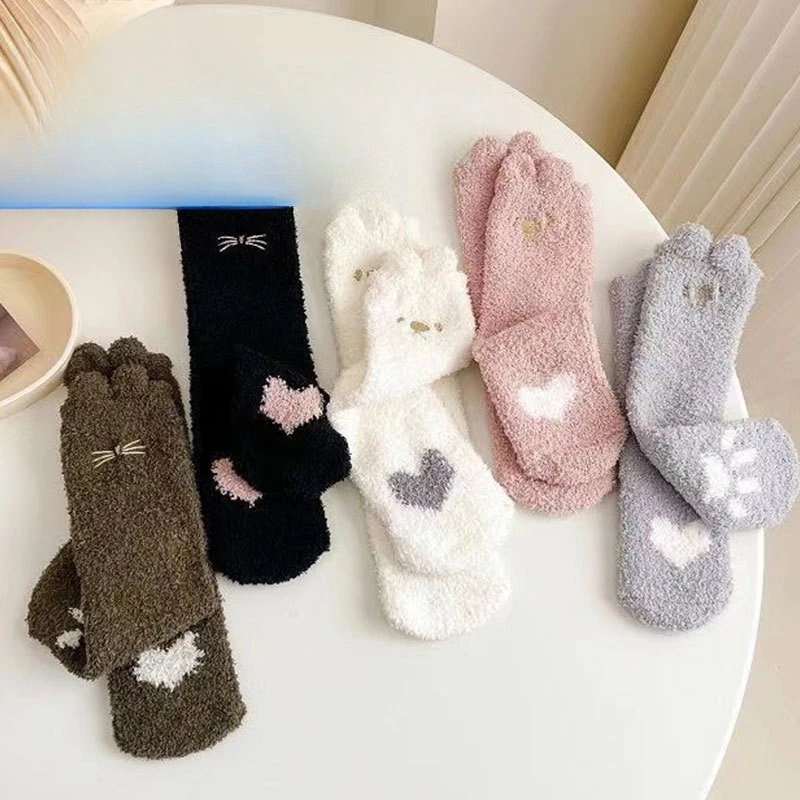 5 أزواج من الجوارب النسائية الجديدة لخريف وشتاء، جوارب نسائية مريحة غير رسمية، جوارب أنبوبية سميكة ومتعددة الاستخدامات #2