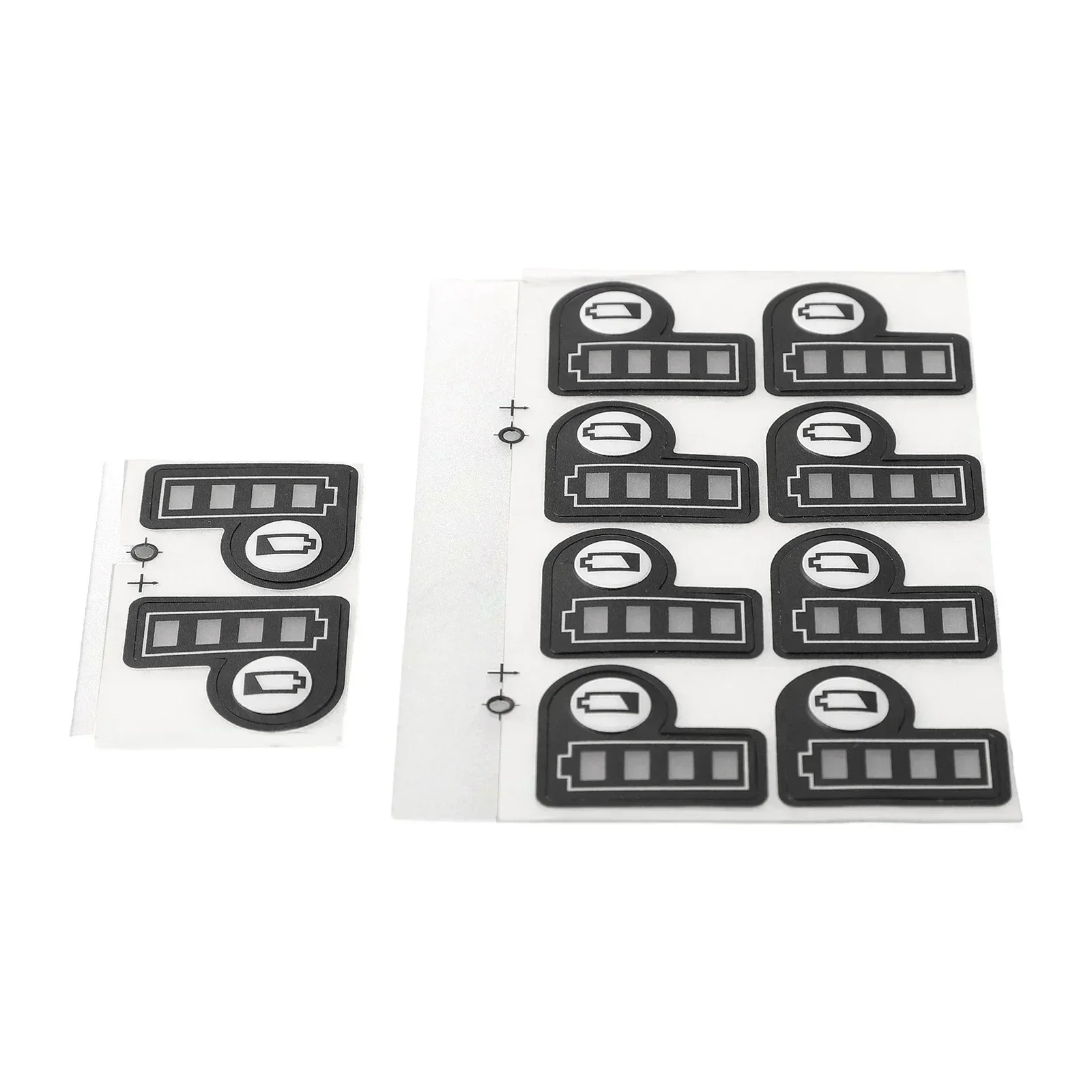 10pcs For Makitas BL1830 Li-ion Battery LED Key Sticker Label Tool Accessories Li-ion Battery LED Key Sticker Label Tools