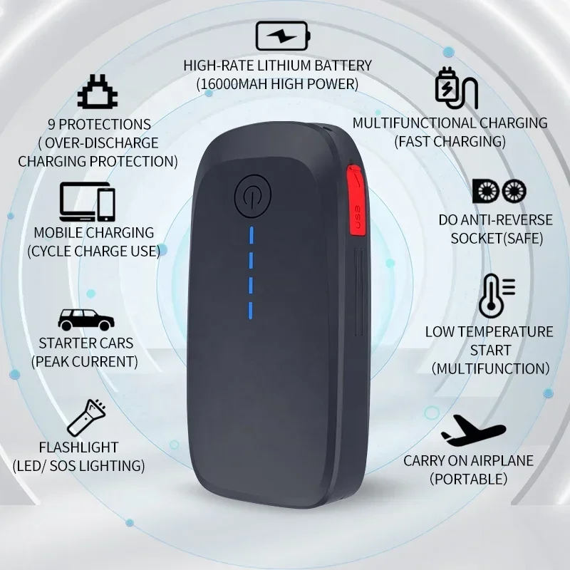 Großhandel tragbare Jumper-Batterie 18000 mAh USB Auto Starthilfe Power Bank