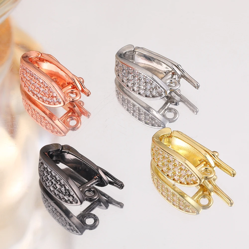 Juya 18K Gold versilbert Haken Ballen Clip Kautionen Verschlüsse Zubehör für DIY Handarbeiten Edelsteine Perlen Perlen Anhänger Schmuckherstellung – Detail 5