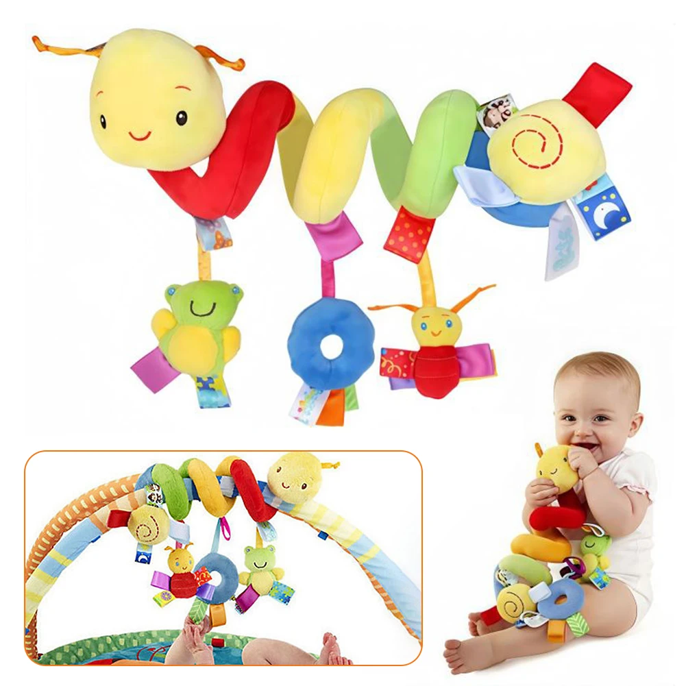 Baby-Spiralen zum Aufhängen, Kinderwagen, Autositze, bunte Cartoon-Eltern-Kind-Interaktion, Lernspielzeug