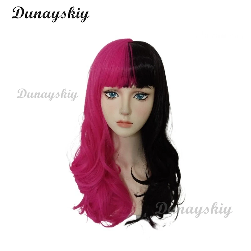 Movie Monster Cosplay Live Dress High Girl Draculaura Cosplay Costume Wig Pink Dress Halloween Women Fancy Roleplay Outfit Suit