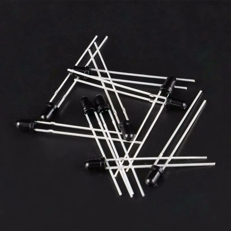 

50PCS 3mm 5mm LED Emitting Diode 940nm F3 F5 Transmitter Emitter Receiver Infrared Phototransistor Photodiode Invisible DIY PCB