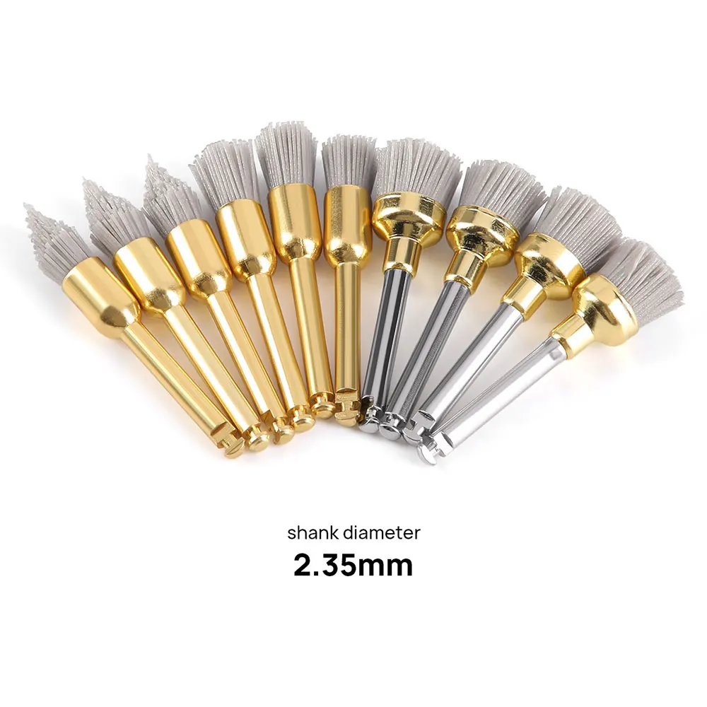 10PCS AZDENT Dental Polieren Pinsel Aluminium Oxid Siliziumkarbid Polieren Prophy Pinsel Werkzeug für Contra Winkel Handstück – Detail 4