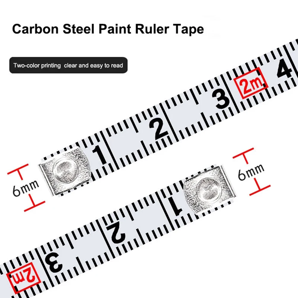 Retractable Tape Chrome Plated Retractable Ruler Tape Measure Keychain with Carbon Steel Paint Tape Sturdy and Tough