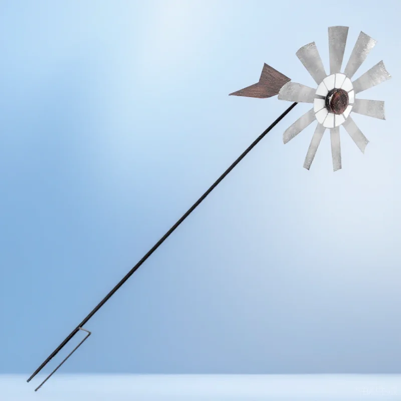 

Decoration Metal Windmill Ornaments Iron Pinwheels for Garden Plug-in Windmills The Yard Child
