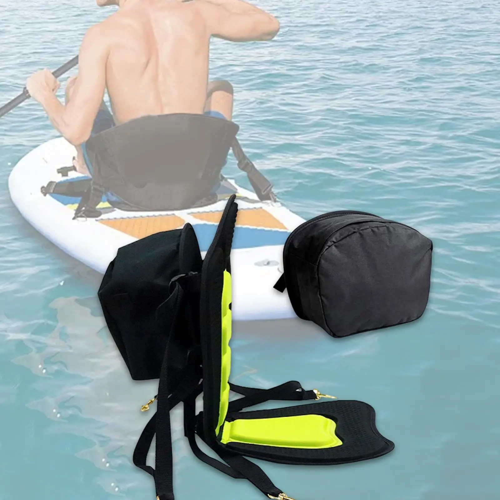 Paddleboard Kayak Seat Storage Bag Removable Portable Wear Resistant Rainproof Water Resistant for Canoe Fishing Paddle Boarding