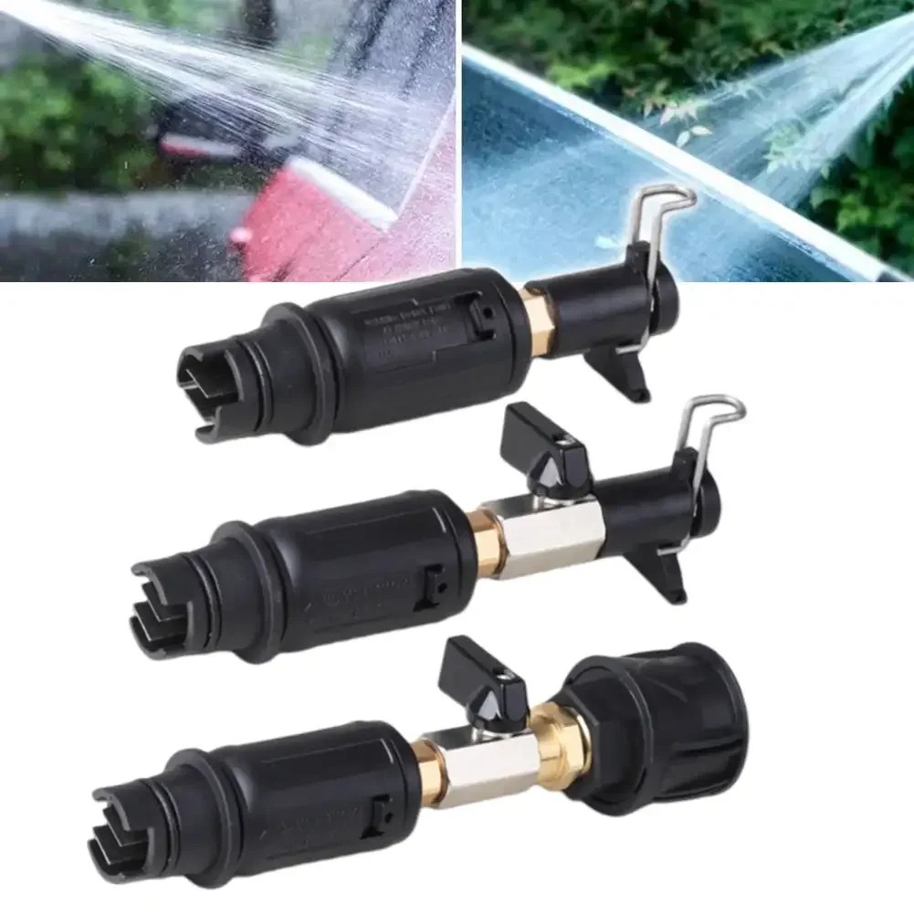 3000PSI High Pressure Washer Nozzle Sprayer Adjustable Quick Plug Connect Angle for with 8mm 9mm Krcher Connector Car Washing