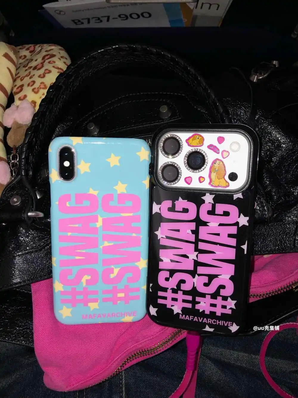 Korean Ins Sweet Cool Trendy Star Monkey Alphabet Phone Case For Samsung Galaxy S23 S24 S25 S26 PLUS ULTRA FE EDGE Black Cover