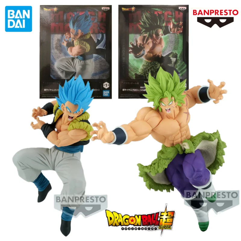 

Bandai BANPRESTO Original Dragon Ball Super MATCH MAKERS Super Saiyan Blue Gogeta Broli Anime Action Figure Collectible Model