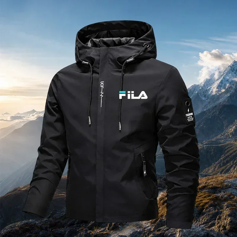 2026 hot selling men's outdoor waterproof jacket comfortable and lightweight riding jacket hooded hiking windproof jacket