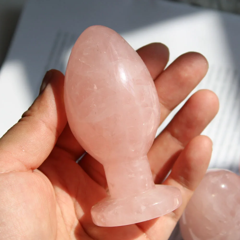 Wholesale Price Natural Rose Quartz Healing Crystal Anal Plug For Sale