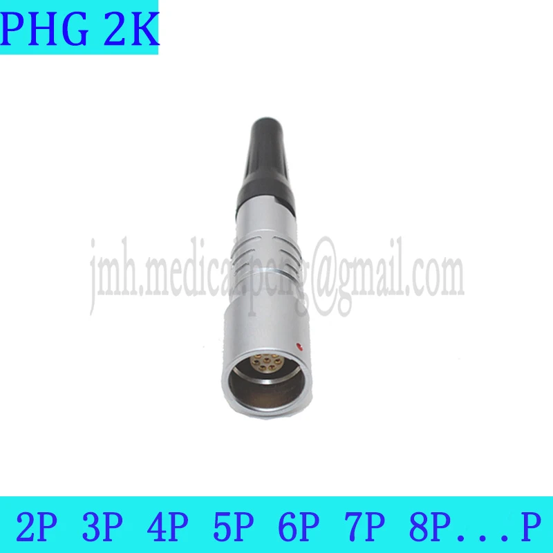 

PHG 2K 2 3 4 5 6 7 8 10 Pin Waterproof Industrial Connector Push-pull Self-locking Metal Quick Female Socket Mobile Cable Socket