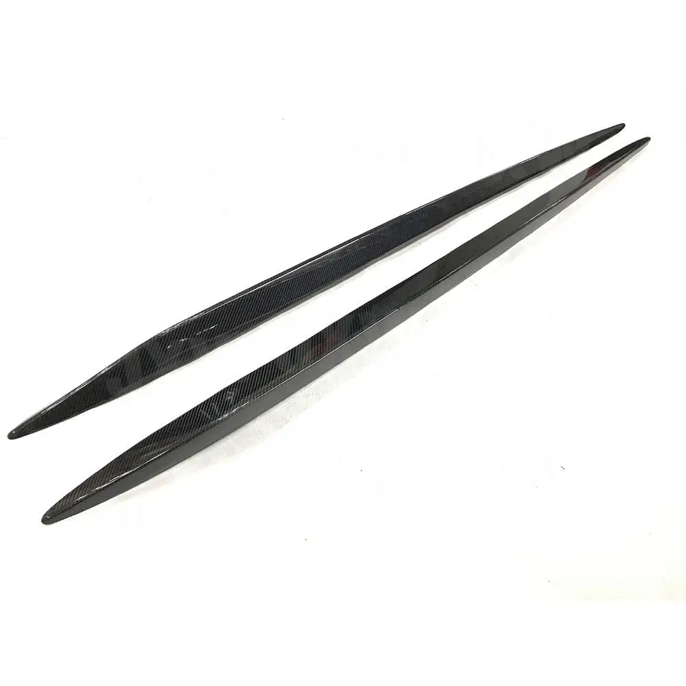 2PCS Carbon Fiber /FRP Side Skirts Door Bumper Aprons Spoiler For Alfa Romeo Giulia Sedan 4 Door 2016-2020 Add On Style