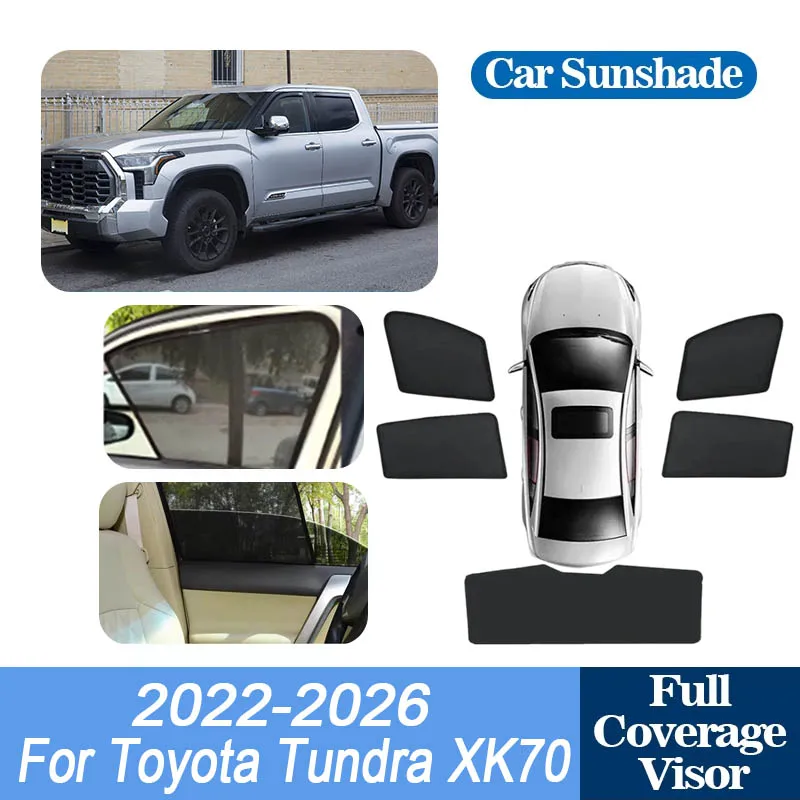 

For Toyota Tundra XK70 Accessories MK3 2022 2023 2024 2025 2026 Rear Window Sun Shade Cover Visors Sun light Shield UV Protector