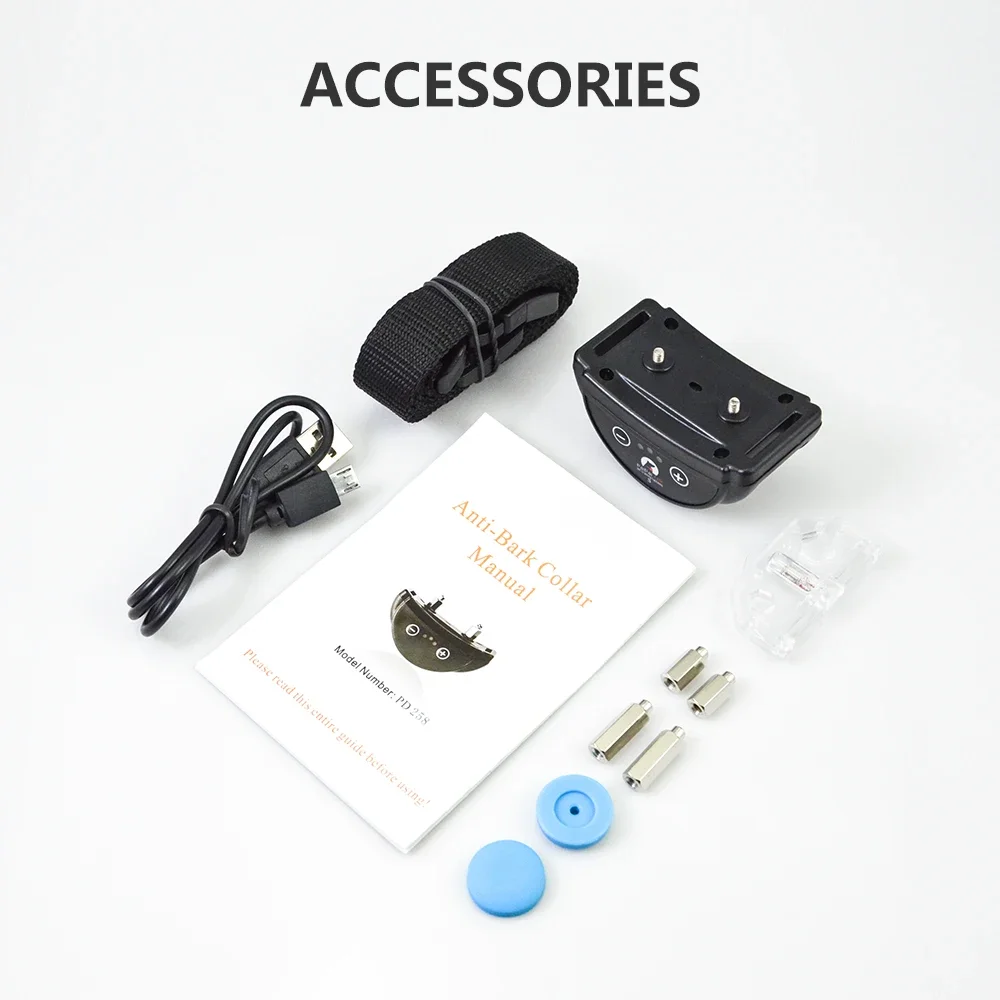 1/2/3pcs Automatic Anti Barking Dog Collar, Rechargeable Electric Training Collar for Dog,Safety Shock Collar for 4-120lbs Dog gallery 5