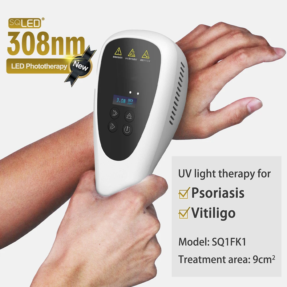 

Light Machine UVB Portable Treatment 308nm Excimer for Home Phototherapy for Dermatitis Mycosis Fungoides, Pityriasis Rosea