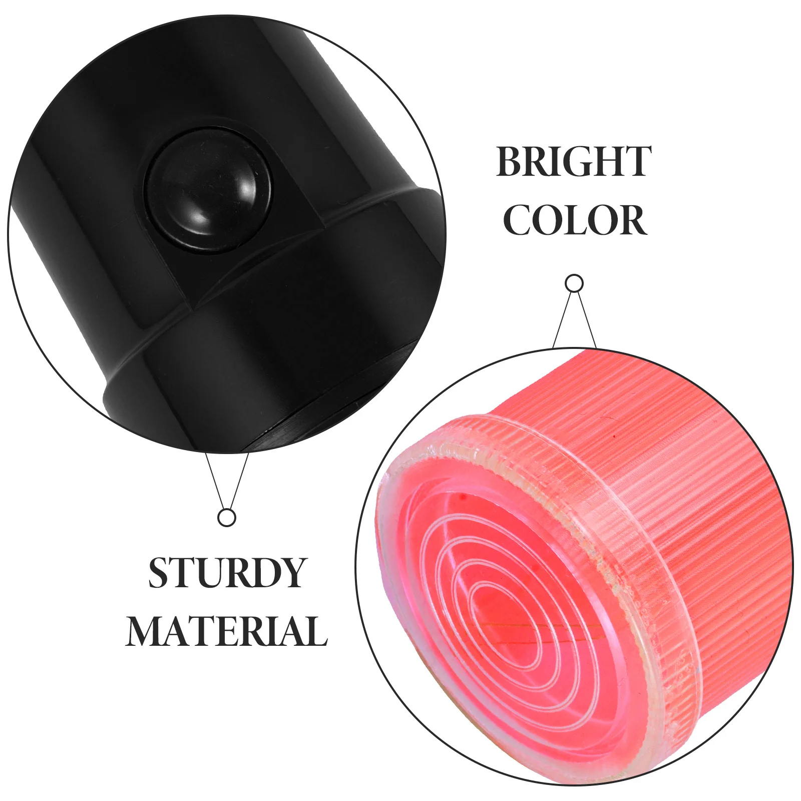 

2pcs Led 54Cm Signal Traffic Wand Visibility Reflective Grid Shock-Resistant For Traffic Safety Emergency