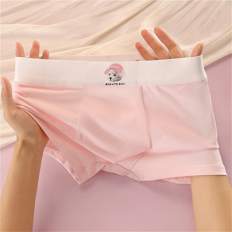 ملابس داخلية للأولاد السراويل U محدب الحقيبة القطنية الرجال الملاكمين تنفس رقيقة الرياضة سراويل للسباحة رجل سراويل مسطحةюсыmuisje