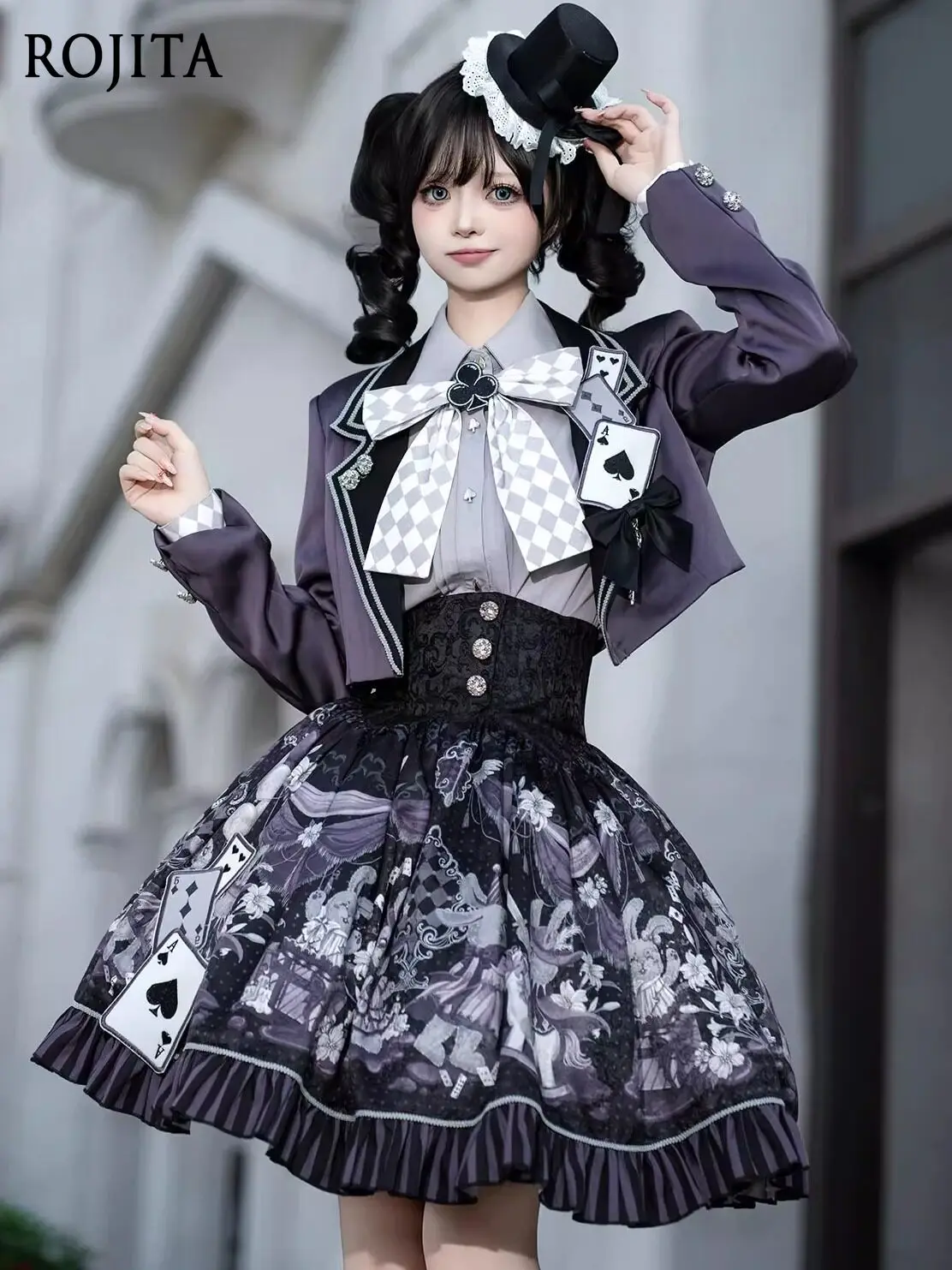 

Gothic Lolita Set Women Outfits 2026 Spring New Magic Theater SK Lolita Daily Outfit Coat and Tank Top Lolita Skirt