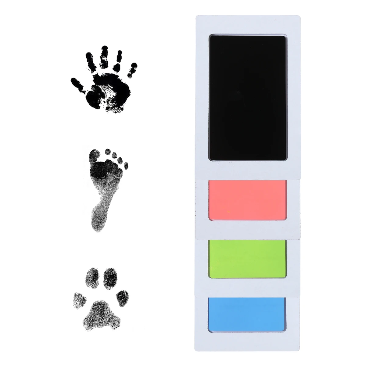 

Newborn Baby DIY Hand And Footprint Kit Ink Pads Photo Frame Handprint Toddlers Souvenir Accessories Safe Clean Baby Shower Gift