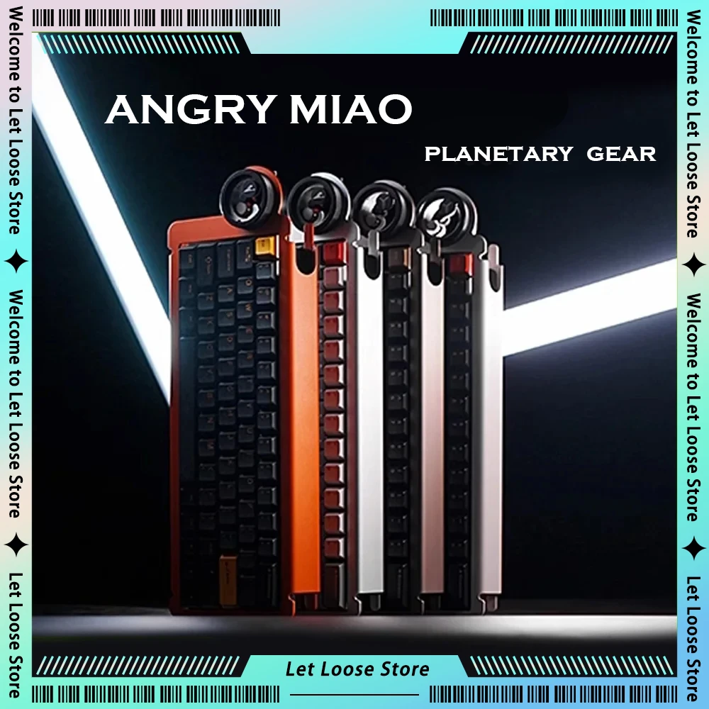 Angry Miao DRY STUDIO Ice Ring 63 RT Magnetic Switch Keyboard Planetary Gear Aluminium Alloy Low Delay RGB Custom Wired Keyboard