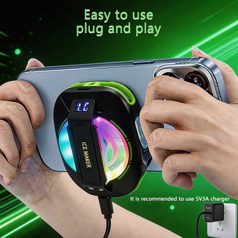New JS85 Mobile Phone Semiconductor Radiator Device Magnetic Suction Wireless Mute Without Battery for IPhone Android Universal