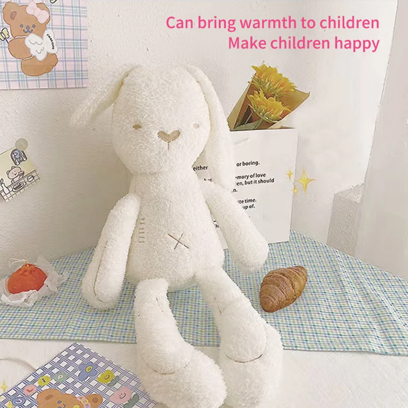 Cute Cartoon Plush Cloth Rabbit Doll Kids Toys Birthday Gift Baby Stroller Sleeping Partners Crib Tent Decor Ornaments