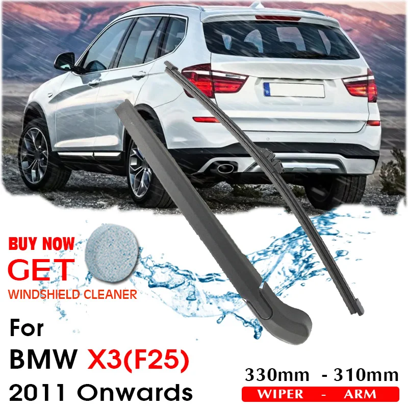 

Car Wiper Blade Rear Back Window Windscreen Windshield Wipers For BMW X3(F25) Hatchback 330 mm 2011 Onwards Auto Accessories