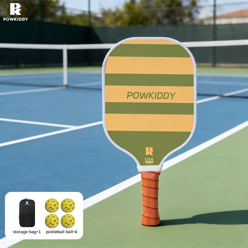 

1 set T300 Carbon Fiber Pickleball Paddle | Set for Beginners with PP Honeycomb Core | Includes 1 Paddle 1 Ball Bag and 4 Balls