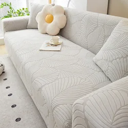 Fleece Stretch Sofa Cover, One-Piece Full Coverage, Universal Seat Protector, Anti-Cat Scratch