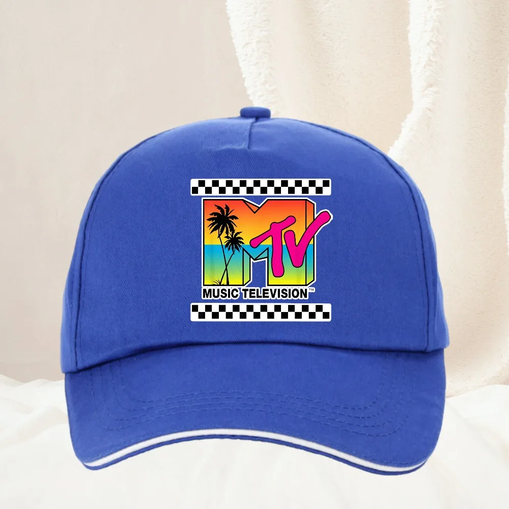 Mtv 80S Music Television – Mtv Baseballkappe, verstellbare Freizeithüte, Sonnenschutzhut für Herren und Damen, Golf-Snapback-Mütze – Detail 2