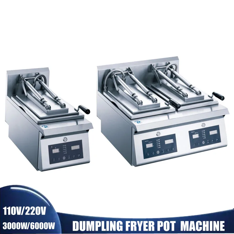 Commercial Electric Crepe Pancake Furnace Chinese Pan-Fried Bun Electric Chow Mein Dumplings Frying Furnace Machine