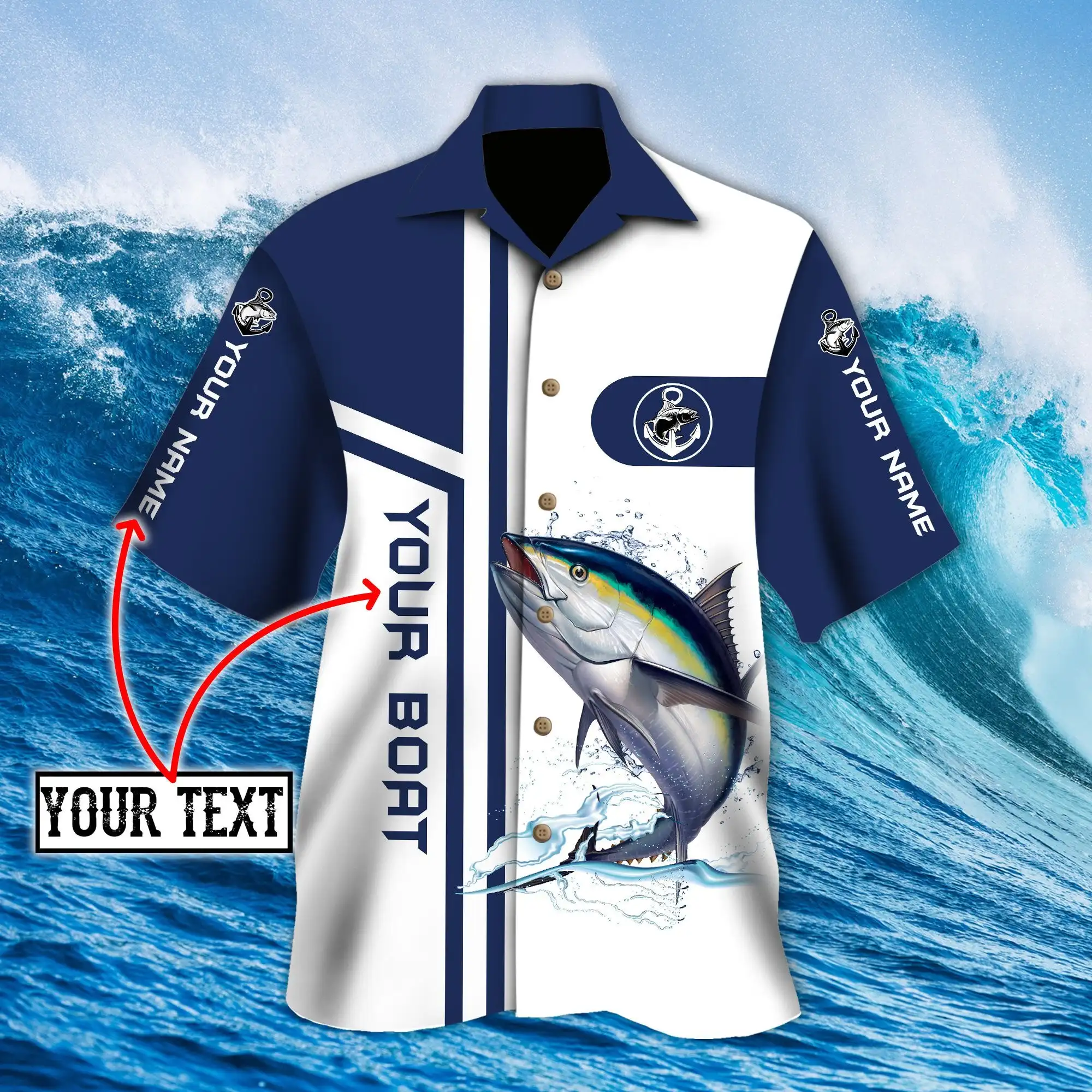 

Custom Name Sport Fishing Team 3D Design Fishing Hawaii Shirt Short Sleeve Shirt Men Shirts 2023 Oversized 5XL Chemise Homme-334