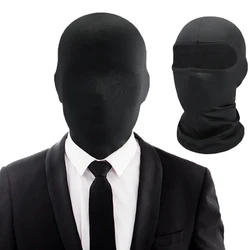 Black Full Face Mask No Hole Pullover Cap Head Cover Women Men Army Tactical Cs Balaclava Cap Motorcycle Ski Mask Halloween Gift