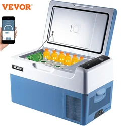 VEVOR-Mini réfrigérateur électrique portable pour voiture, réfrigérateur de voiture, compresseur, glacière pour usage extérieur et domestique, 22L, 12 V, 24V