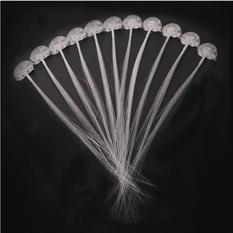 Pinza de pelo Led luminosa para fiesta de Navidad, diadema trenzada, 30 piezas, regalo