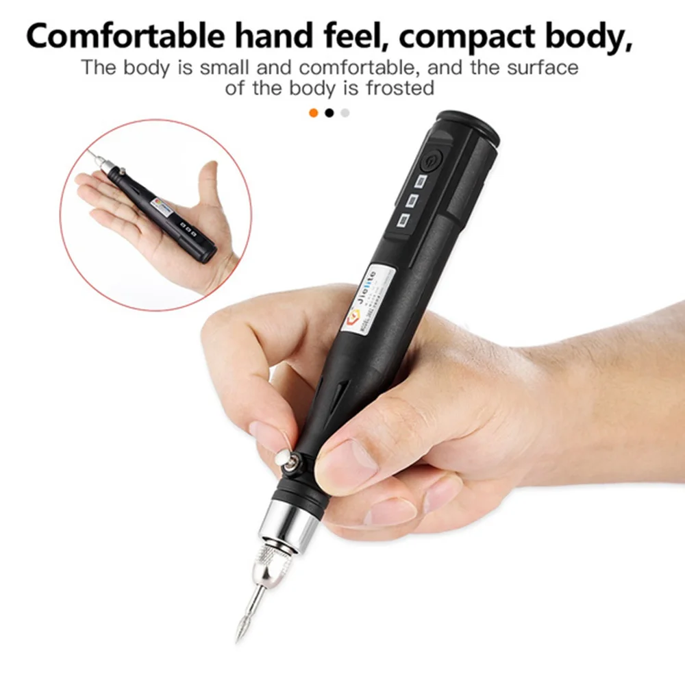 Mini Wireless Drill USB Cordless Rotary Tool Kit Woodworking Engraving Pen DIY For Jewelry Metal Glass With Dremel Accessories