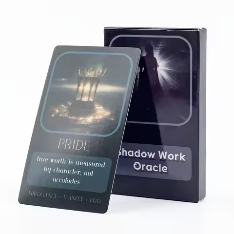 Shadow Work Oracle for Family Party High Quality Fortune Borad Game Deck with 33 English Visions Divination Cards 10.3*6.1cm