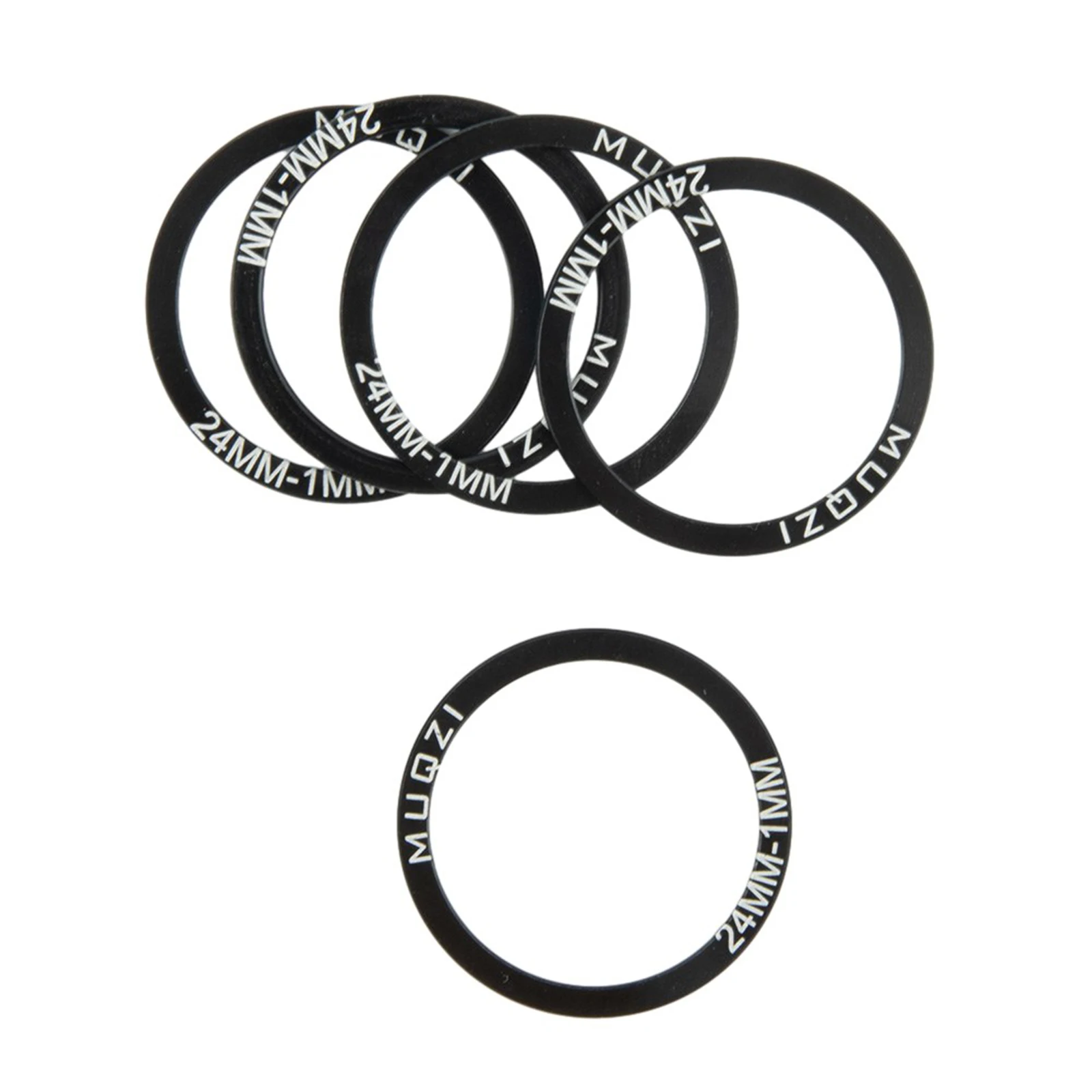 

Bike Bicycle Bottom Bracket Crankset Washer Set 5pcs Aluminum Alloy 24/29/30mm Compatible with BB86/91/92/BB30