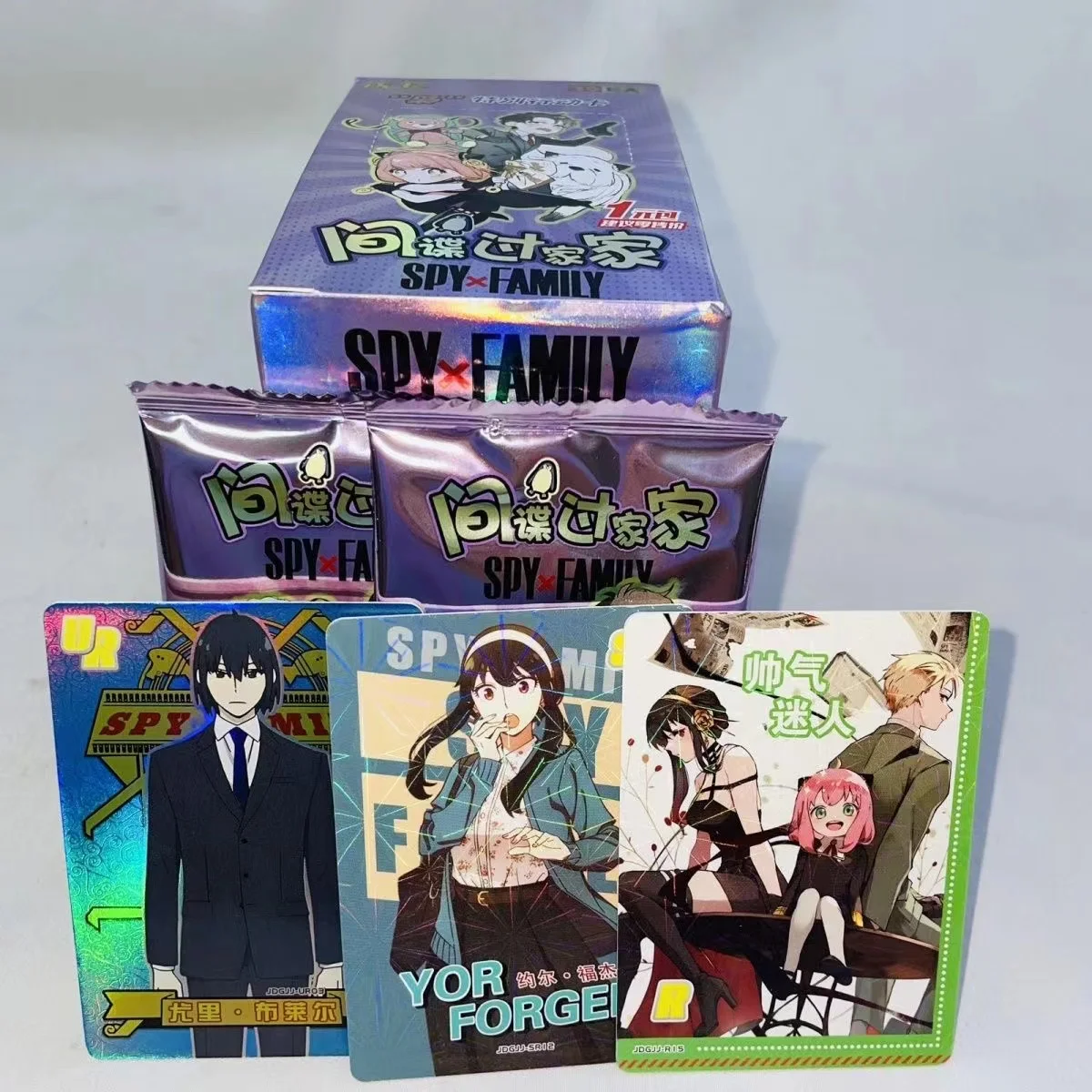 New SPY FAMILY Cards Anya  Yor Forger Sylvia  Anime Character Peripheral Trading Collection Cards Toys Gift