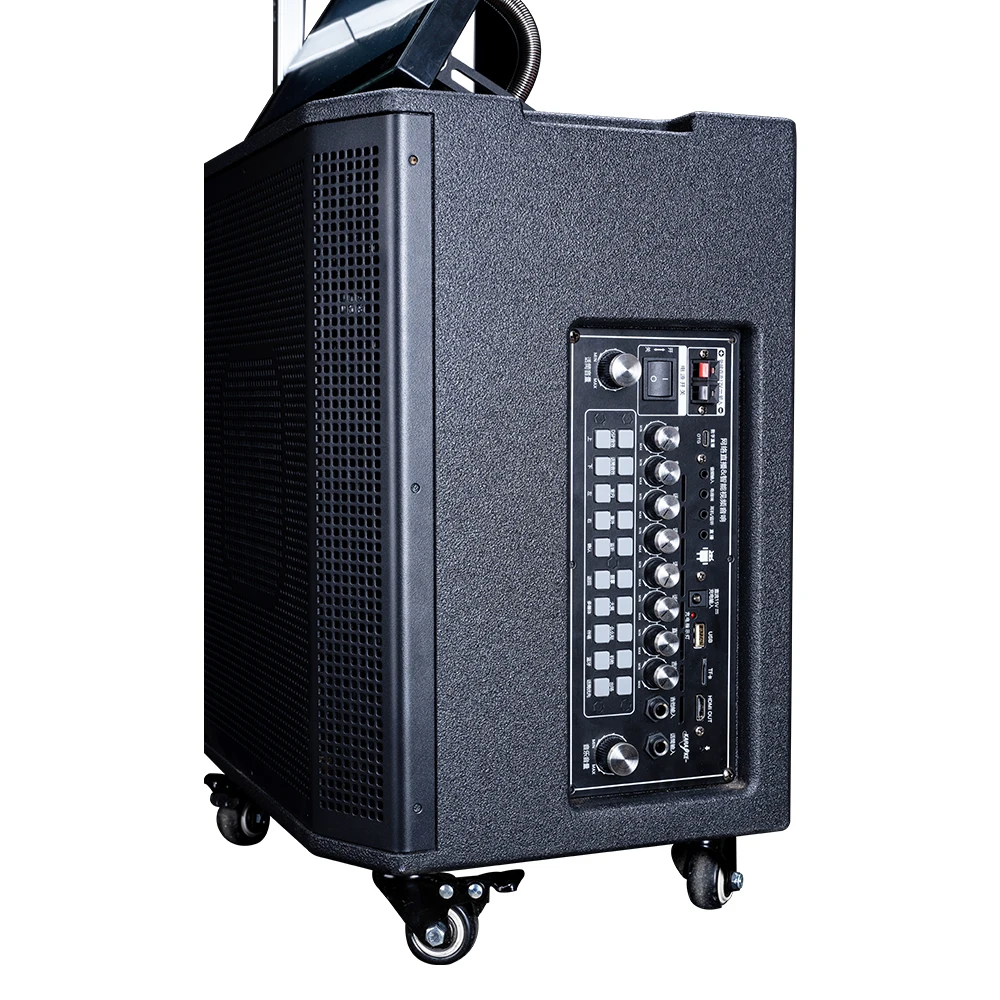 5501 Professional Outdoor Karoake Machine Speaker With Lyrics Display Touch Screen, 10'' Inch Speakers With Powerful 100Watt