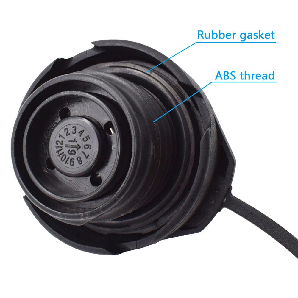 Cap Assy Fuel Filler Cap Fuel Filler Tank Sealing Cap 108I7105 1J0201550A 1J0201550AS ABS+Plastic+Rubber Black